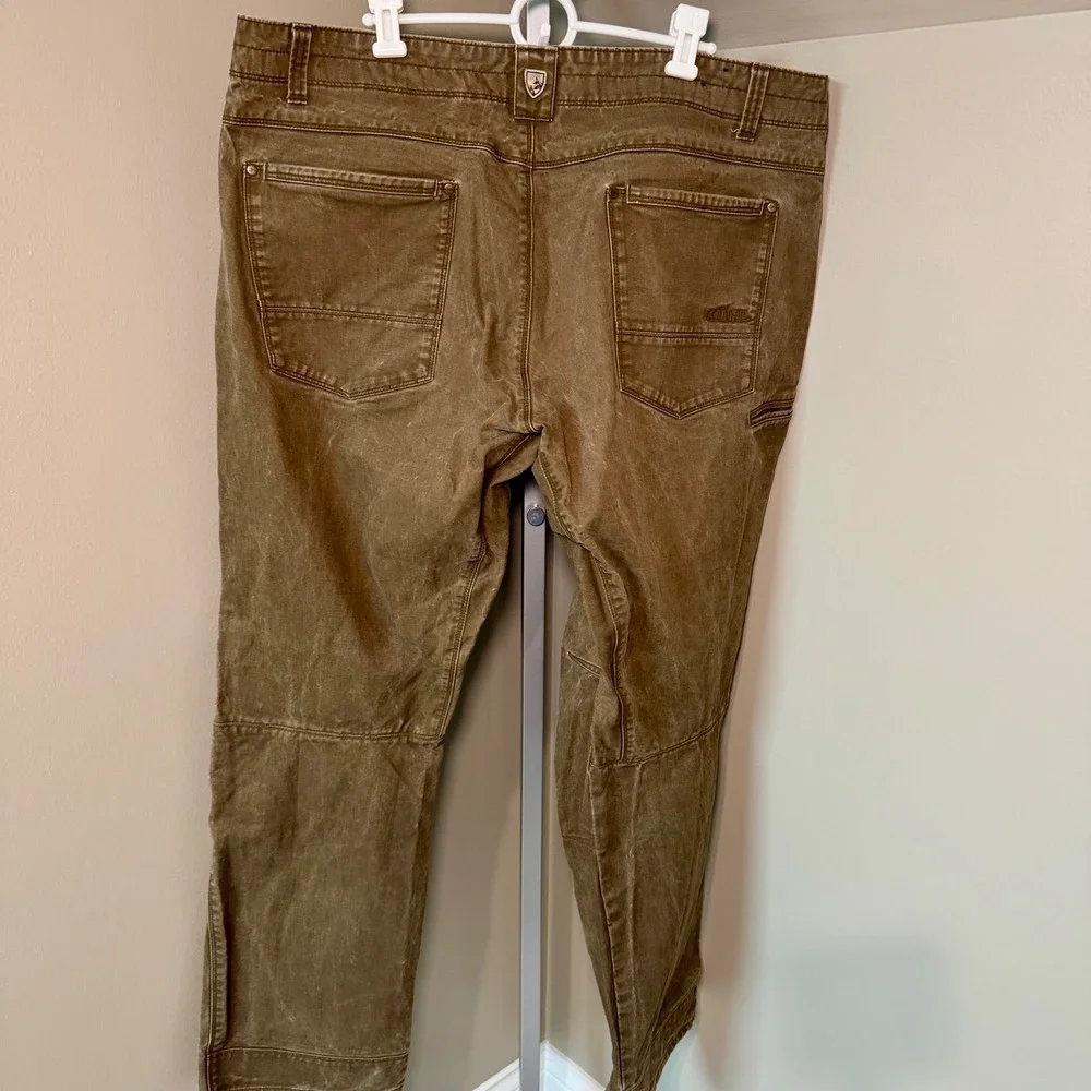 Kuhl Rydr Mens 42x32 Brown Vintage Patina Dye Rugged‎ Workwear Hiking Pants